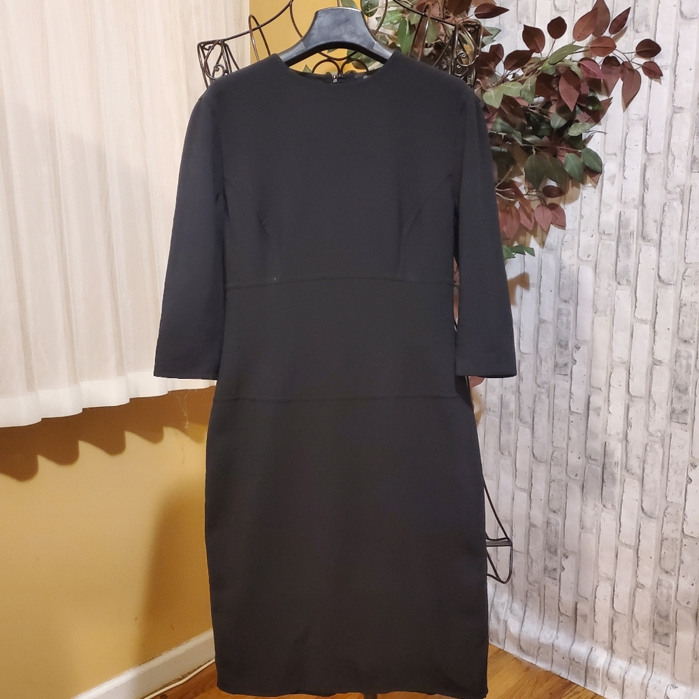 Susan Dell Black 3/4 Sleeve Dress Size 6